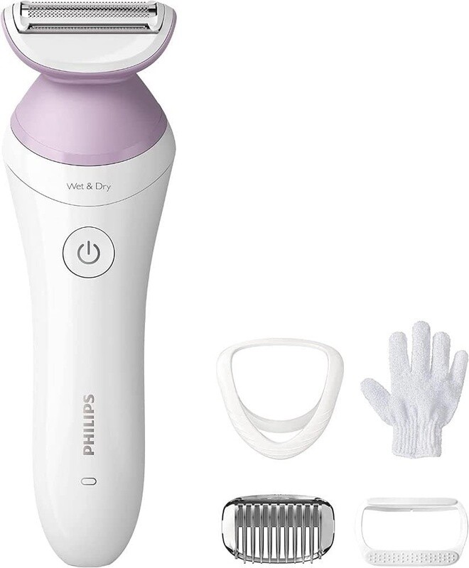 Philips Lady Shaver Series 6000 Wet-Dry Use 4 Accessories