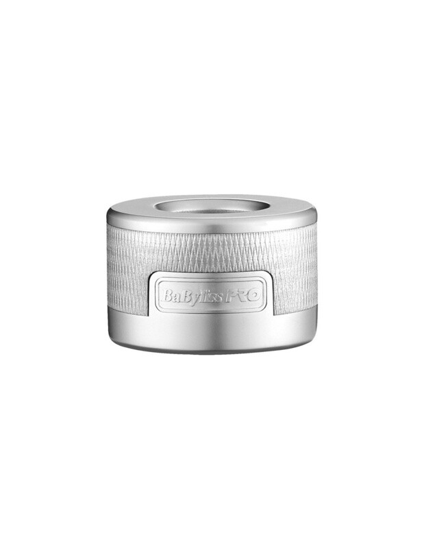 BaBylissPRO FX787 Metal Outlining Trimmer Charging Base Silver FX787BASE-S