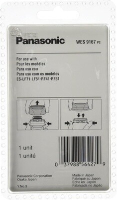Panasonic WES9167PC Outer Foil Replacement For 4-Blade Shavers Models:  ES-LF71, ES-LF51A, ES-RF41, ES-RF31S,