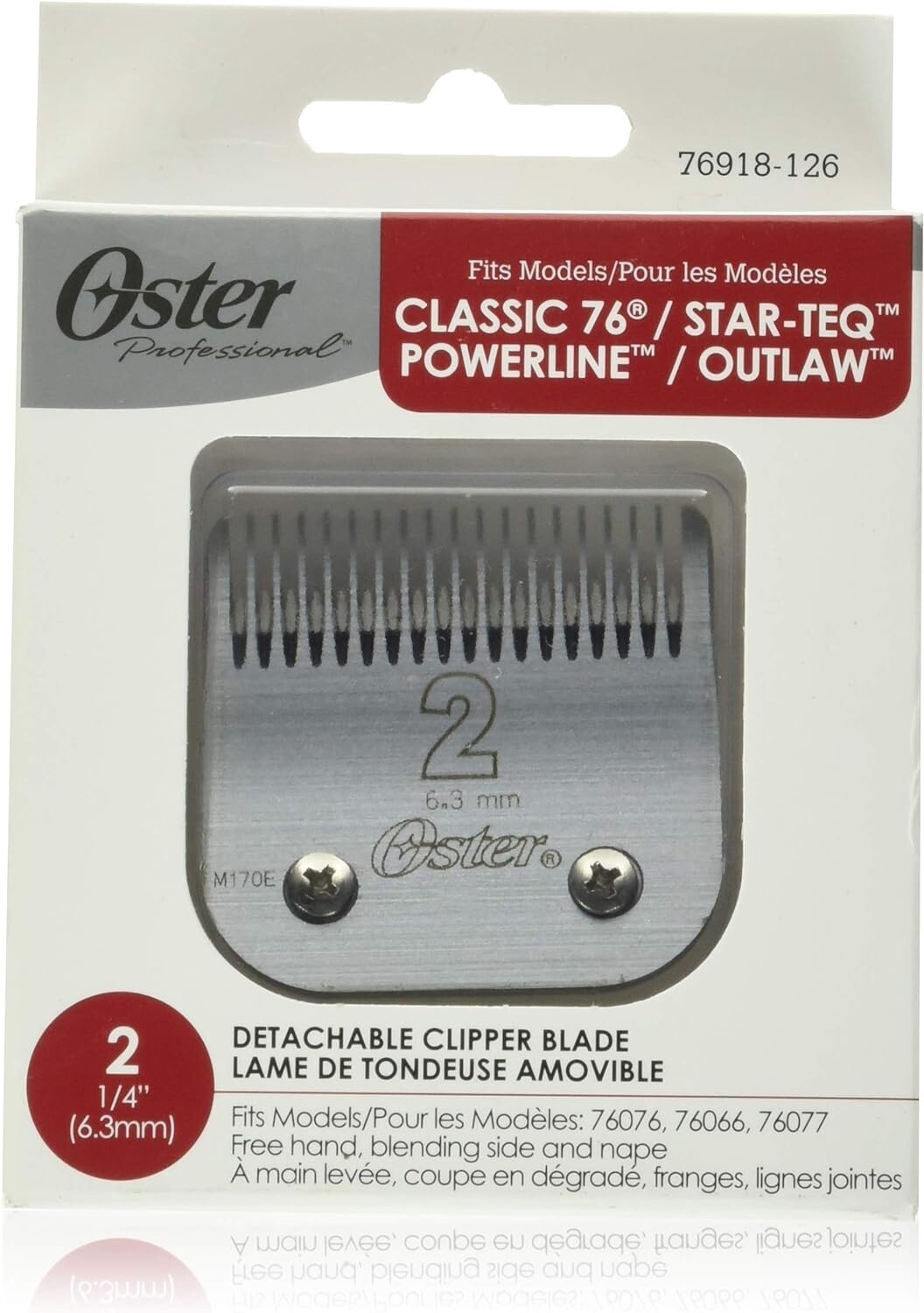 Oster Professional 76918-126 Replacement Blade for Classic 76 &amp; other Model Clippers

