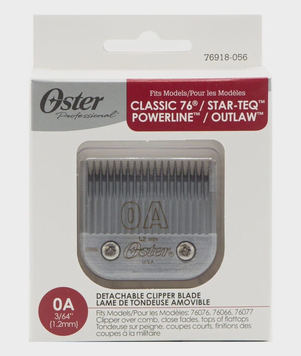 Oster Professional Classic 76 &amp; Other Models Replacement Blade, Size 0A: 3/64&quot;, 1.2mm

