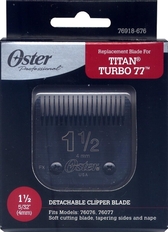 Oster Professional 76918-676 Replacement  Blade Size 1.5: 5/32&quot;, 4mm for Oster -76 Clipper and others