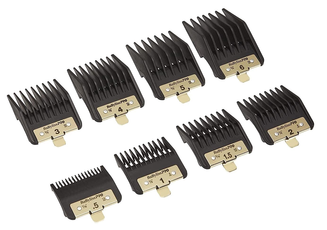 BaBylissPRO Premium Clipper Guards for FX890, FX870, FX825, FX673 &amp; Other models FXPCG

