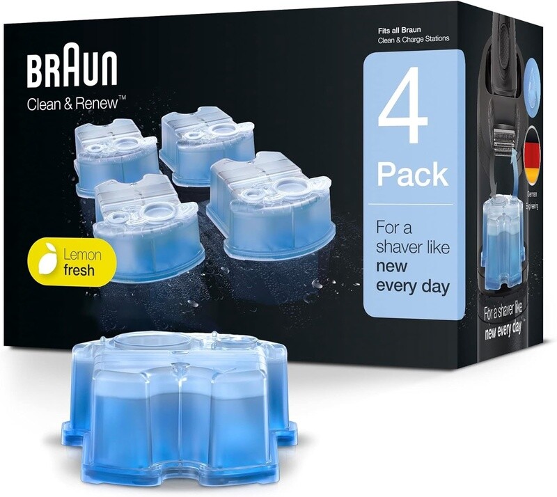 Braun Clean &amp; Renew Refill Cartridges for Clean &amp; Charge Systems 4pk CCR4

