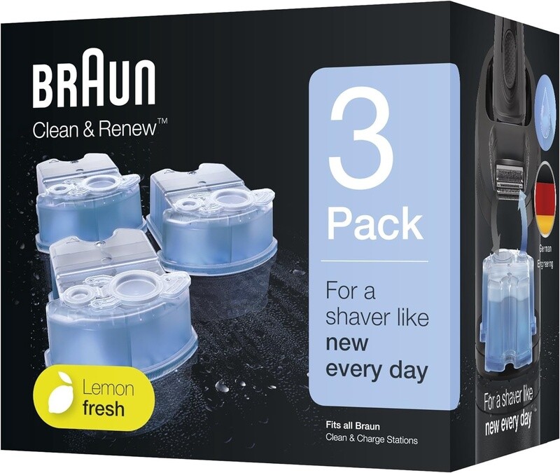 Braun Clean &amp; Renew Refill Cartridges for Clean &amp; Charge Systems 3pk CCR3

