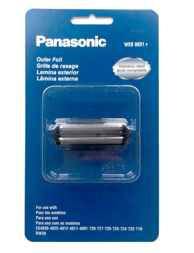 Panasonic WES9831P Outer Foil Replacement for Shaver Models ES4815 ES805 &amp; Others (Black)

