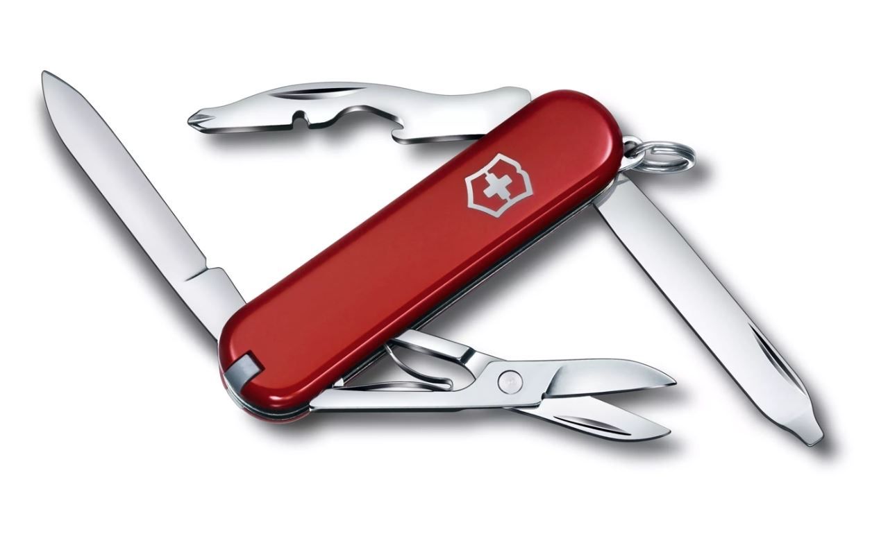 Victorinox Rambler 58mm 10 Function Swiss Army Pocket Knife - Red 0.6363-033-X1