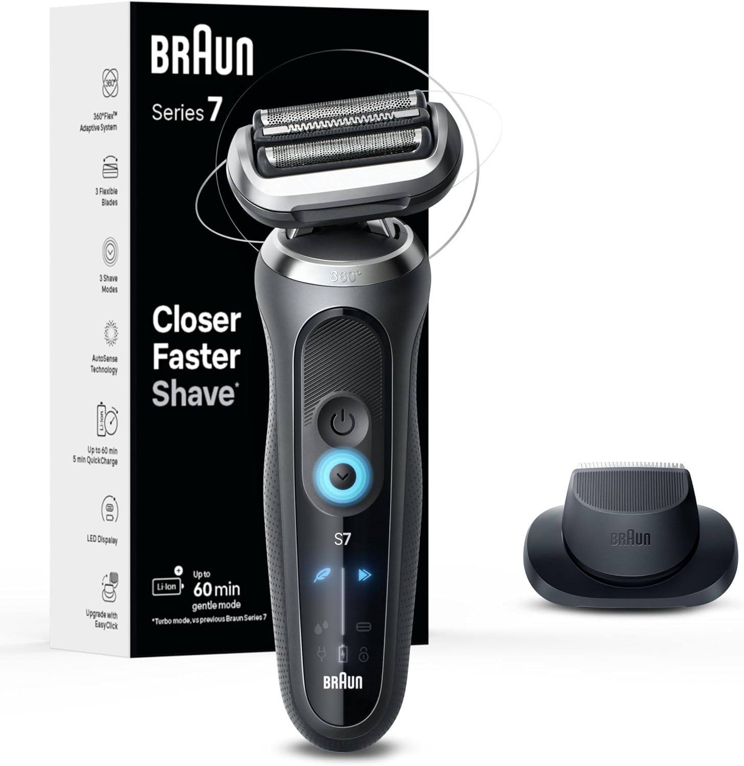 Braun Series 7 7120S Wet/ Dry Electric Shaver Solo

