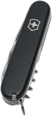 Victorinox Camper 13 Function Swiss Army Pocket Knife - Black 1.3613.3R-X1
