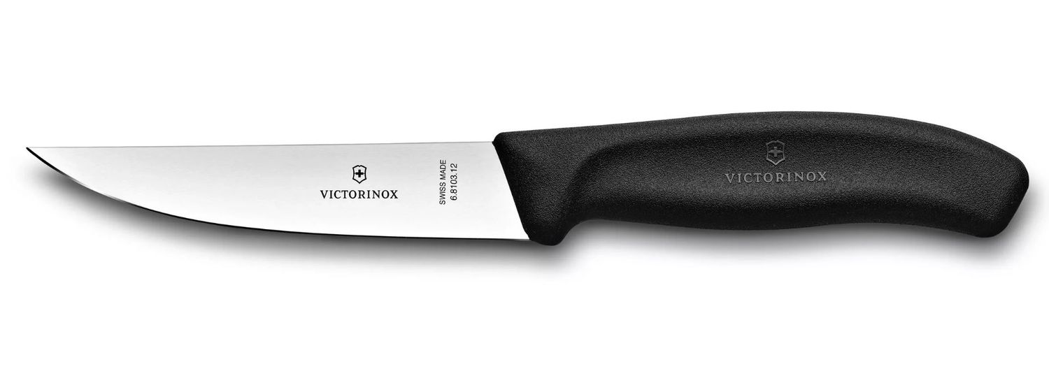 Victorinox Swiss Classic 4.7&quot; (12 cm) Straight-edge Carving Knife- Black- 6.8103.12B