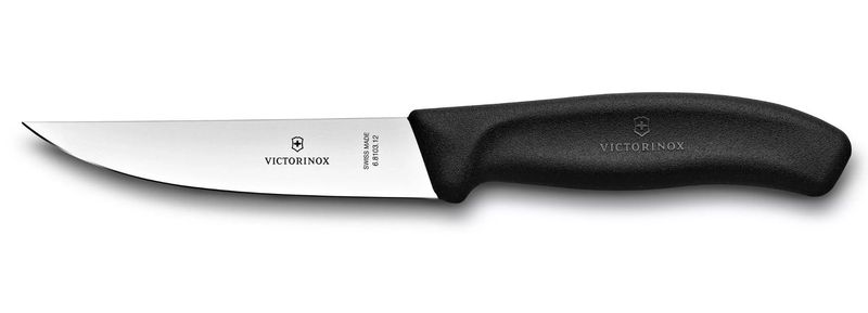 Victorinox Swiss Classic 4.7&quot; (12 cm) Straight-edge Carving Knife- Black- 6.8103.12B