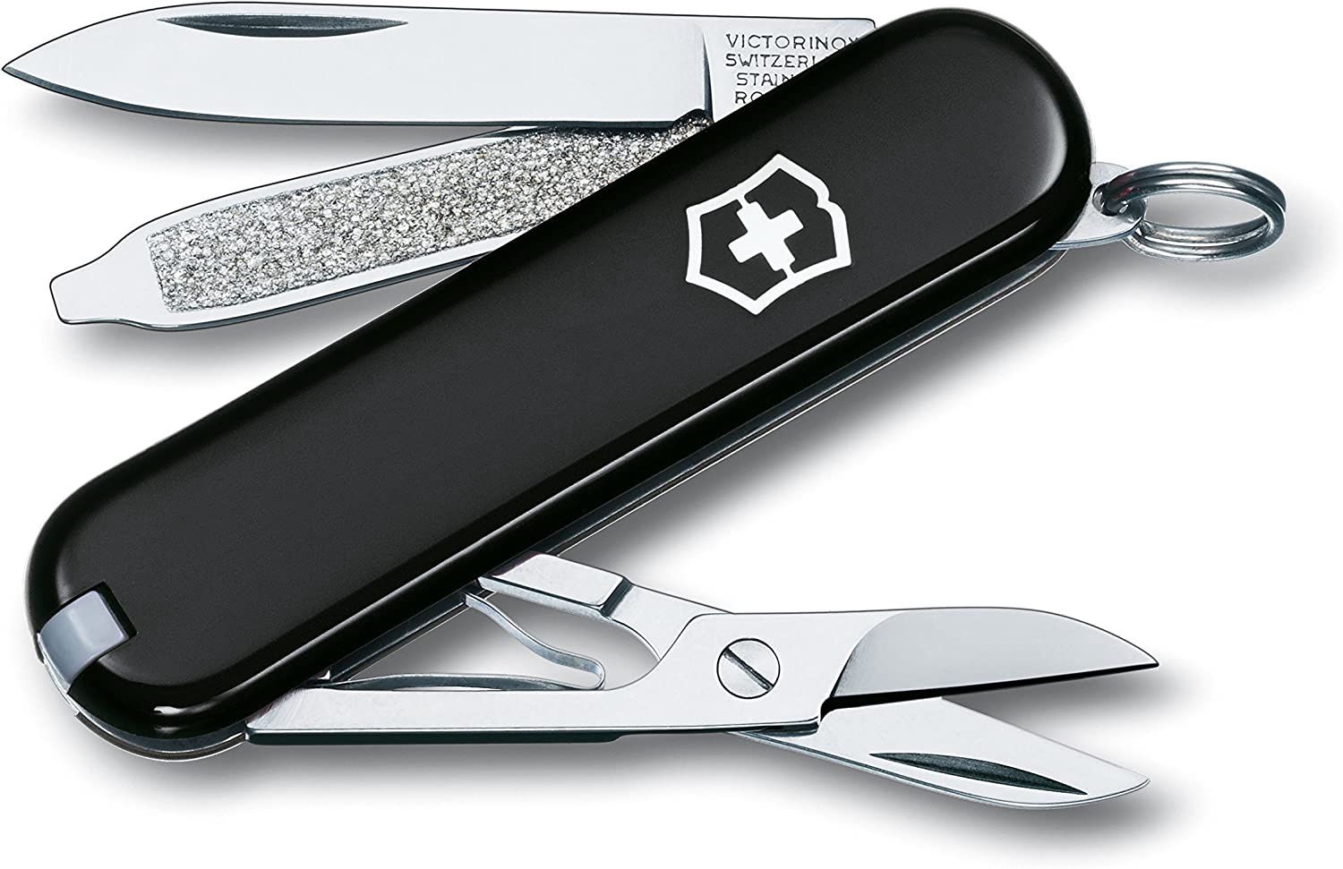 Victorinox Swiss Army Classic SD 58mm 7 Function Pocket Knife - Dark Illusion Black 0.6223.3G