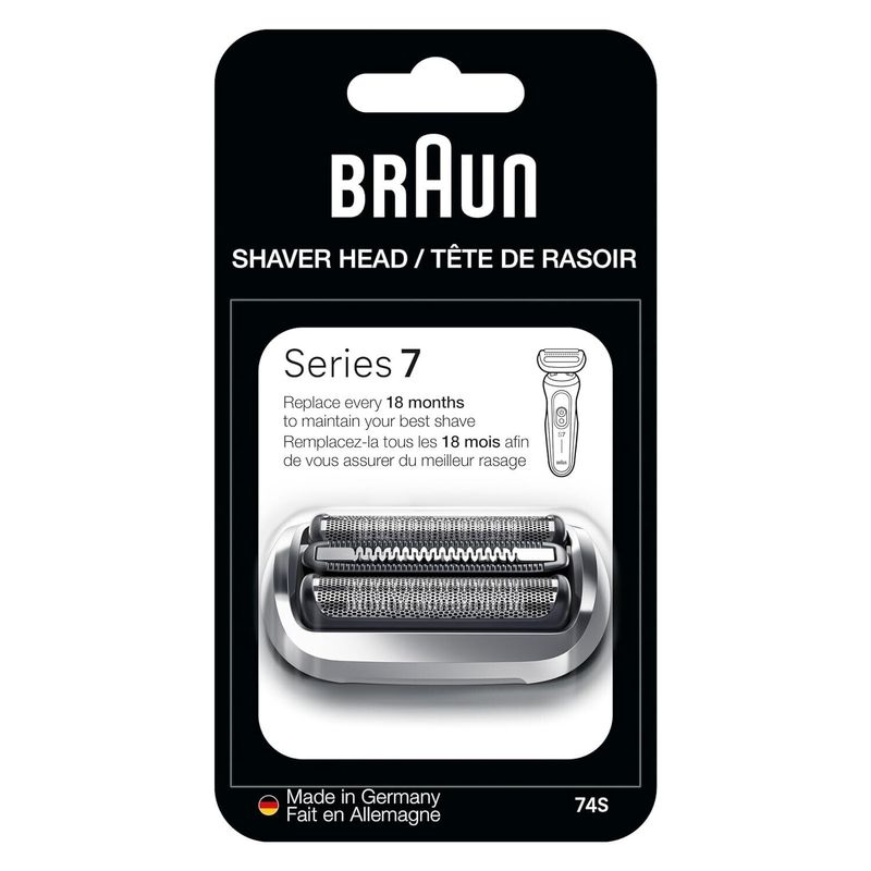 Braun Series 7 74S Electric Shaver Replacement Head Silver


