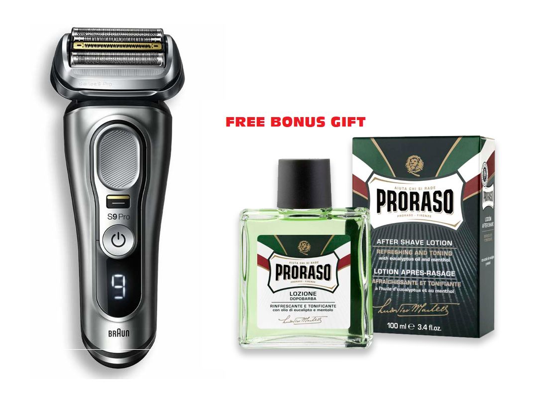 Braun Series 9 Pro 9477CC Wet &amp; Dry Electric Shaver with  Charging Case and Cleaning Station