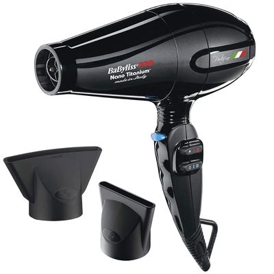 BaBylissPRO Nano Titanium Portofino Hairdryer BAB6610C + FREE Blowout Attachment