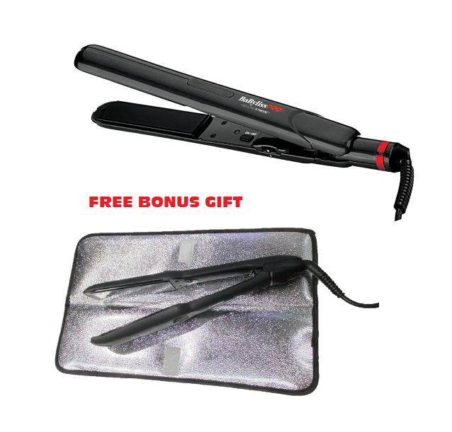 BaBylissPRO Ceramix Xtreme 1&quot; Flat Iron (Black), BAB9555BC
