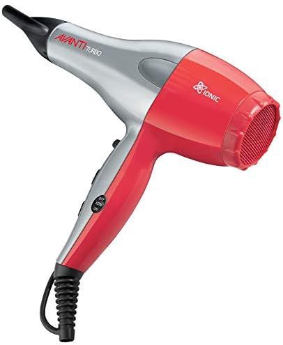 Avanti Turbo Professional Ionic, Tourmaline &amp; Ceramic Hairdryer, Grey/Red, A-TURBOC