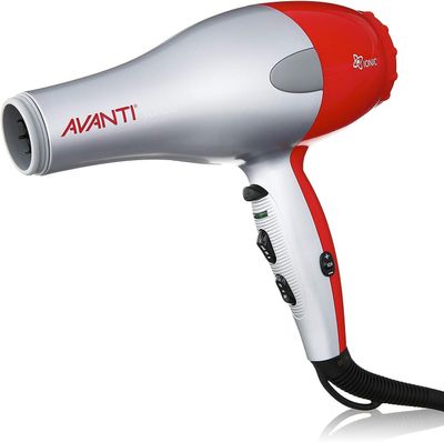 Avanti Turbo Professional Ionic, Tourmaline &amp; Ceramic Hairdryer, Grey/Red, A-TURBOC