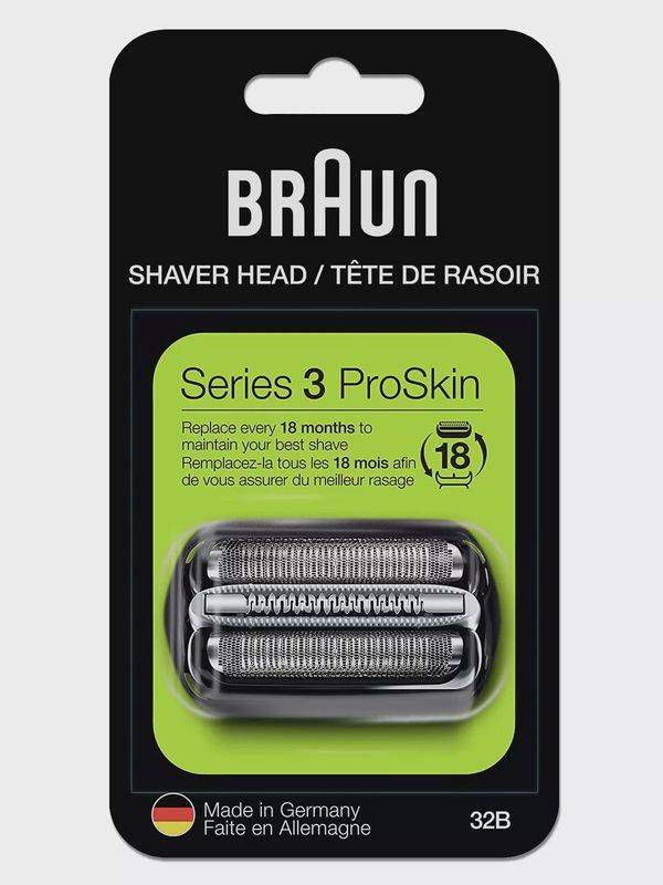 Braun Series 3: 32B Foil &amp; Cutter Replacement Head Cassette For Electric Razor/Shaver 1 pack