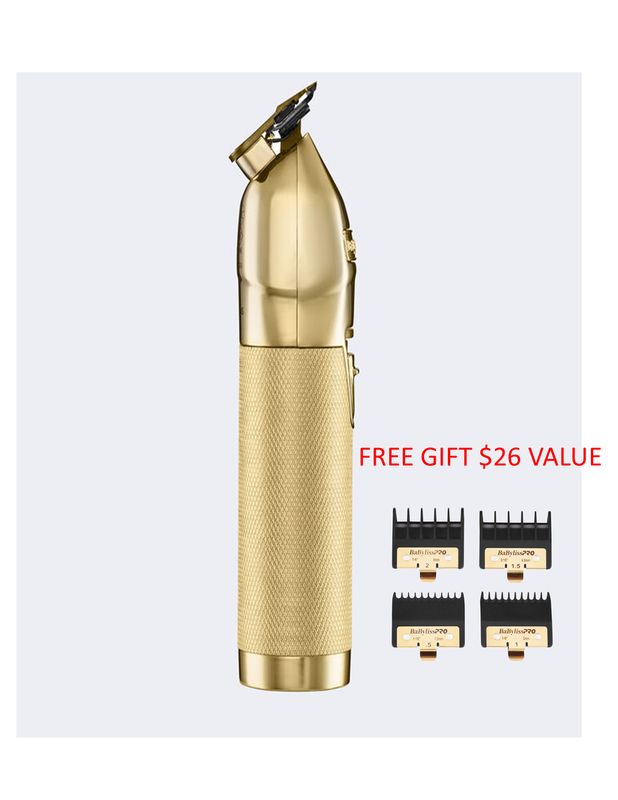 BabylissPRO GoldFX Outlining Cord/Cordless Trimmer  Gold+ Free trimmer guides