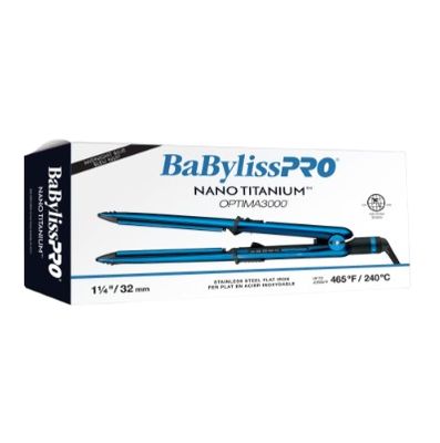 BaBylissPRO® Nano Titanium™ Prima Styling Iron 1.25 inch Blue/Black BABSS3000MBTC