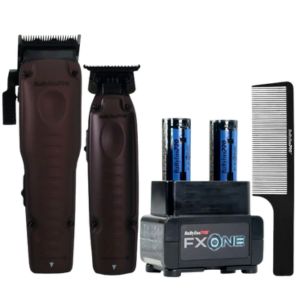 BaBylissPRO® FXONE Lo-ProFX Limited Edition Nightfall Collection Clipper &amp; Trimmer + Dual Battery Charging PrePack