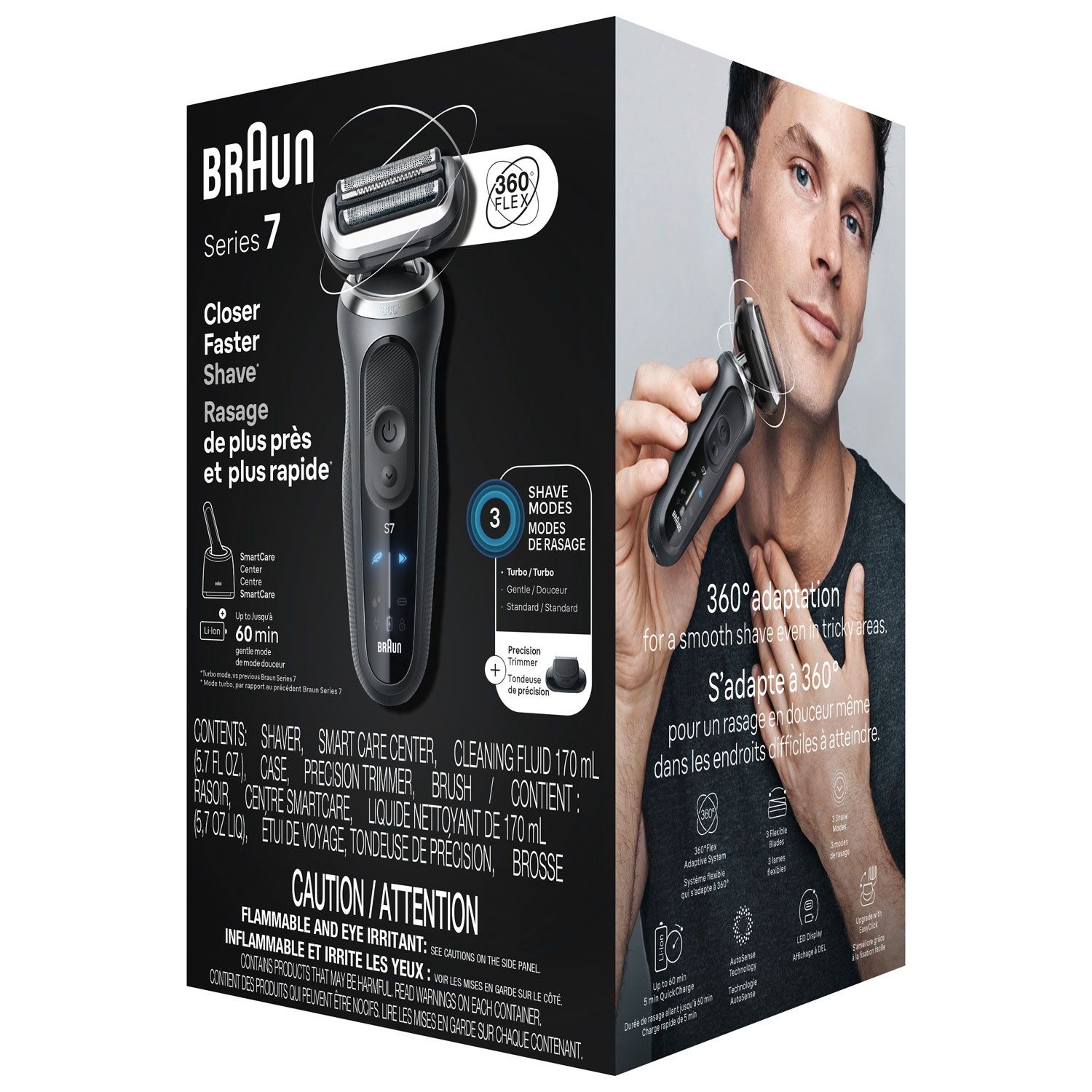BRAUN Series 7  Shaver 7171cc Grey. Free 5year service