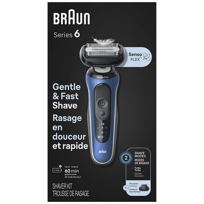 Braun Electric Shaver for Men, Series 6 6120s, Wet &amp; Dry