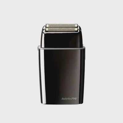 BPRO BlackFX Outlining Cord/Cordless Trimmer Black/Gold  + BPRO FoilFX02 Cordless Metal Double Foil Shaver, Black