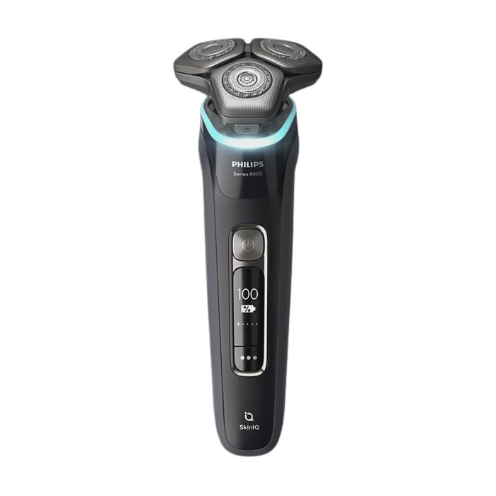 Philips  Series 9000 Electric Shaver, Wet &amp; Dry Use, with Charging Stand, Cleaning System, S9986/55 , Black