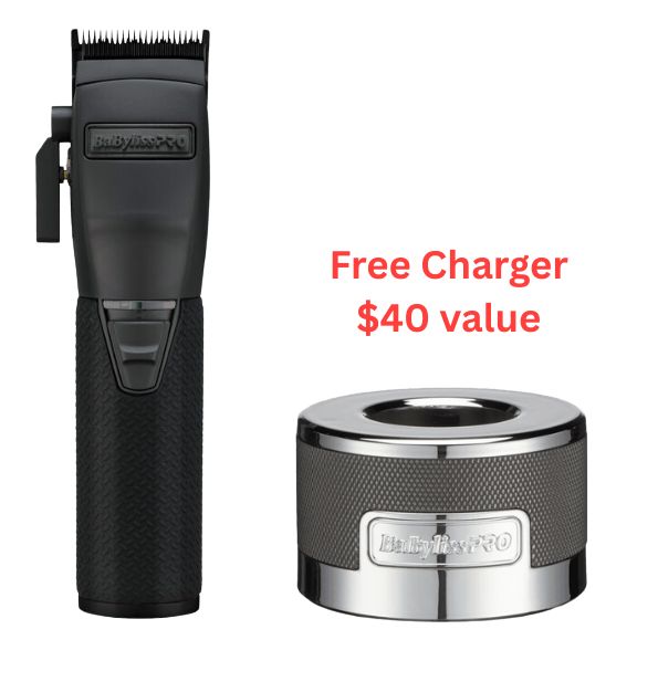 BaBylissPRO Matte Black Boost+ Metal Lithium Clipper, FX870BP-MB