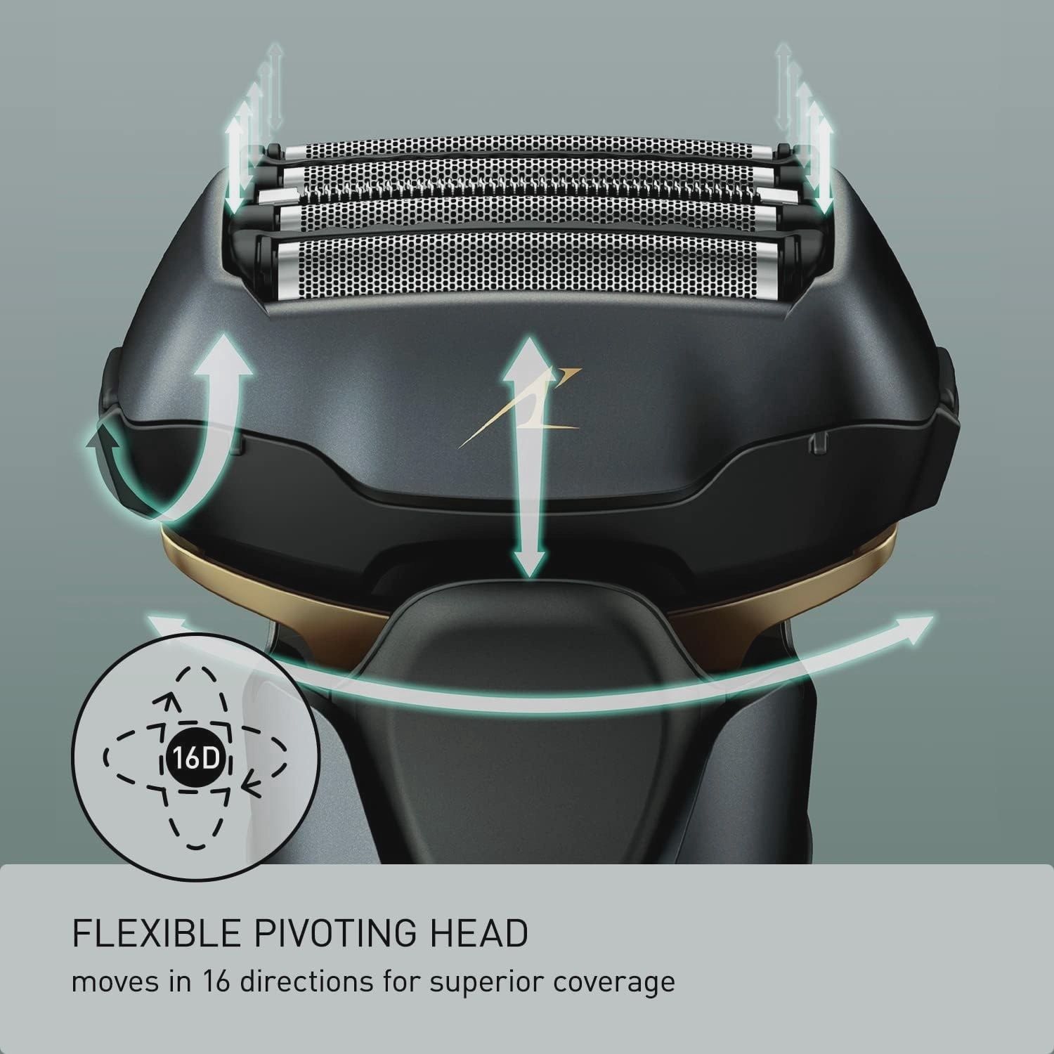 Panasonic ESLV67 Premium 5-blade Wet & Dry Electric Shaver, ARC5  Black