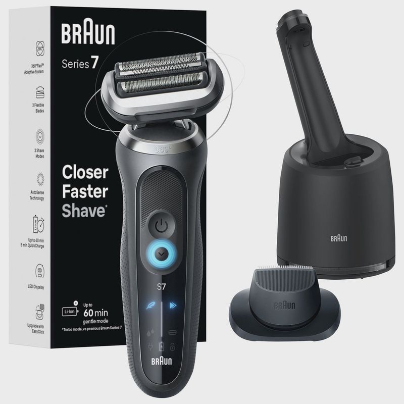 BRAUN Series 7  Shaver 7171cc Grey. Free 5year service