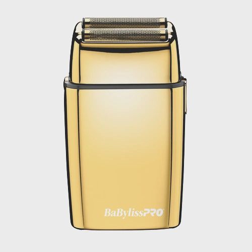 BaBylissPRO FoilFX02 Cordless Metal Double Foil Shaver, Gold, FXFS2G