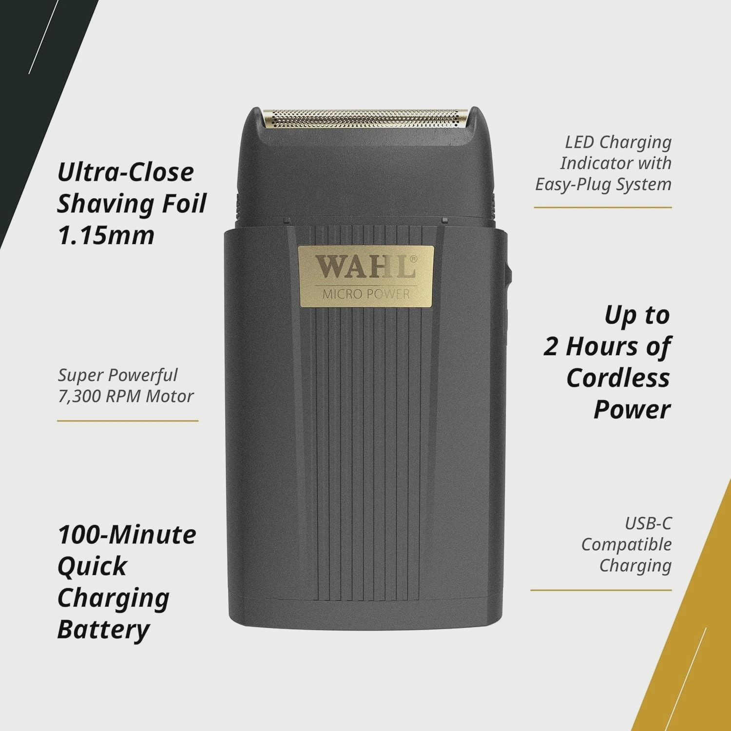 WAHL Micro Power Cordless Single foil shaver
