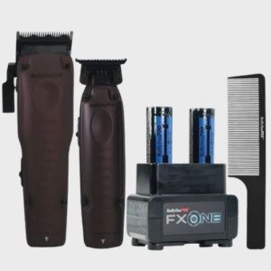 BaBylissPRO® FXONE Lo-ProFX Limited Edition Nightfall Collection Clipper &amp; Trimmer + Dual Battery Charging PrePack