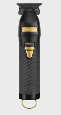 BPRO BlackFX Outlining Cord/Cordless Trimmer Black/Gold + BPRO FoilFX02 Cordless Metal Double Foil Shaver, Black