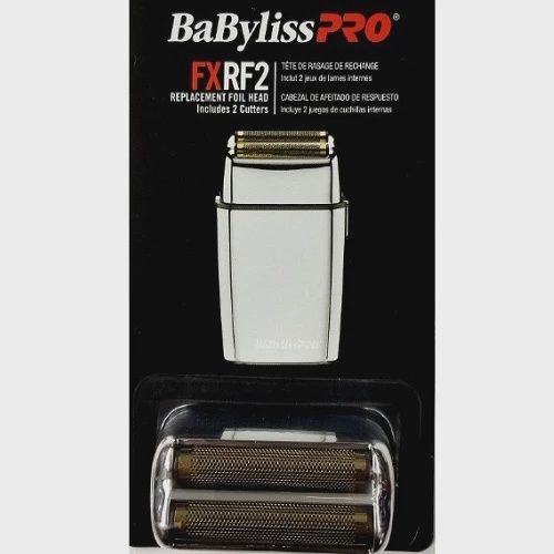 BaBylissPRO Replacement Foil Head and Cutter for FoilFX02 Double Foil Shaver (Silver), FXRF2