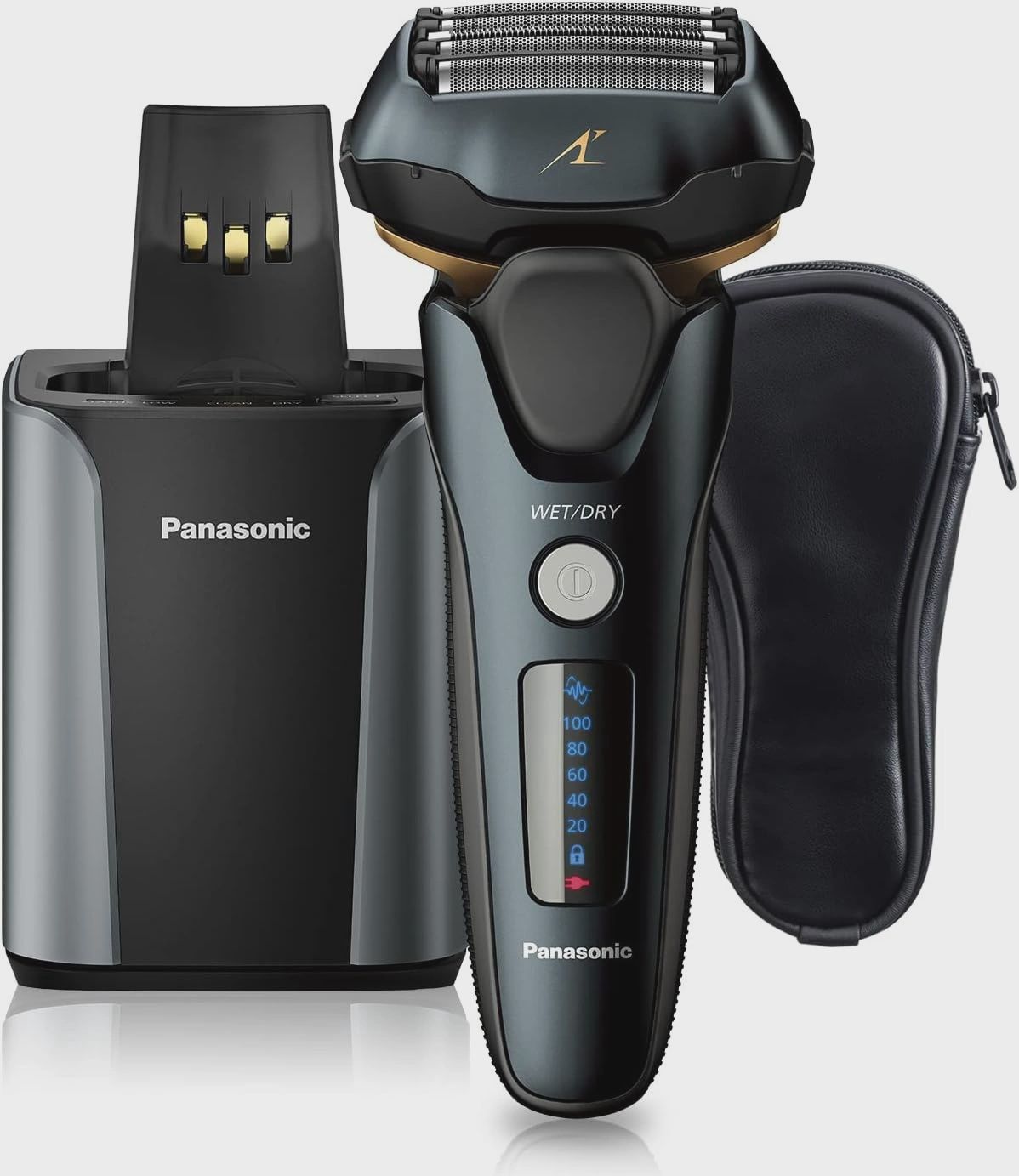 Panasonic   Arc5 Blade Wet/Dry Electric Shaver with cleaning unit ESLV97
