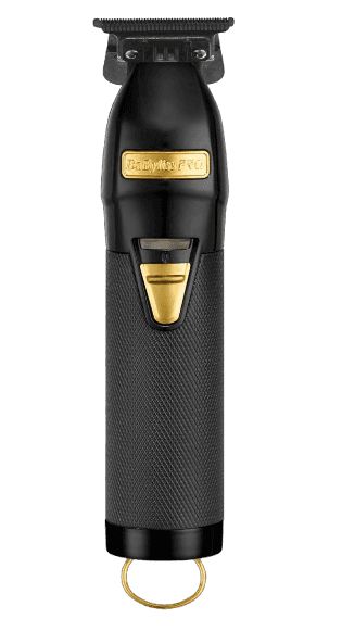 BabylissPRO BlackFX Outlining Cord/Cordless Trimmer Black/Gold - Professional Barber  Trimmer FX787BN