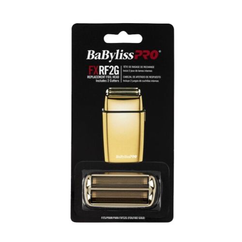 BaBylissPRO Replacement Foil Head and Cutter for FoilFX02 Double Foil Shaver (Gold), FXRF2G