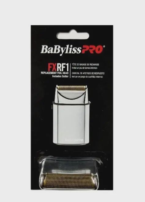 BaBylissPRO Replacement Foil Head and Cutter for FoilFX01 Single Foil Shaver (Silver), FXRF1