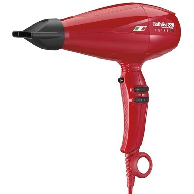 BaBylissPRO Volare Nano-Titanium Ionic Hairdryer Red BABFRV1C