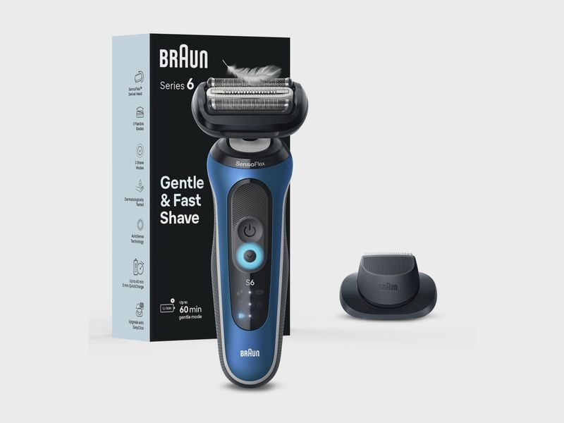 Braun Electric Shaver for Men, Series 6  Wet &amp; Dry 6120S