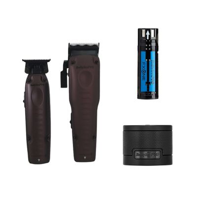 BaBylissPRO® FXONE Lo-ProFX Limited Edition Nightfall Collection Clipper & Trimmer + Battery System + Clipper Guides BUNDLE