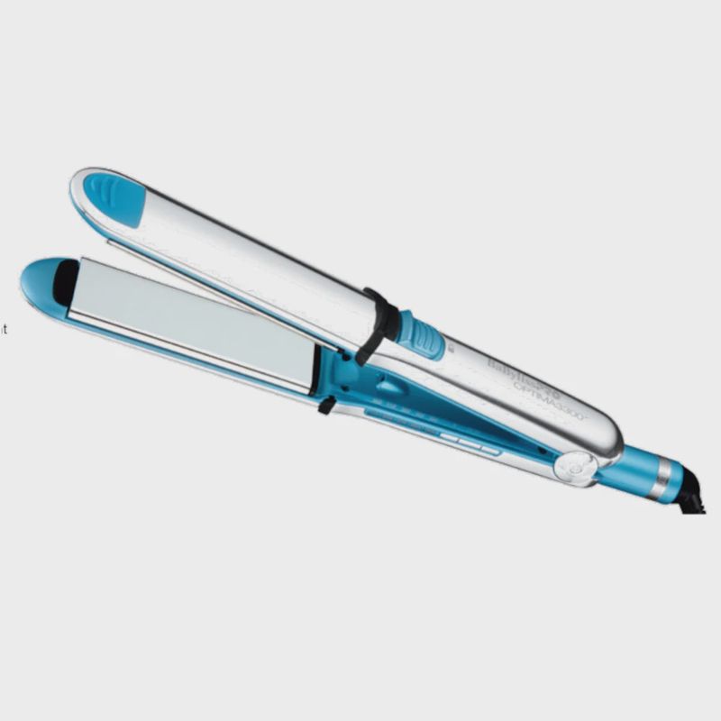 BaBylissPRO Nano Titanium Optima 1.5 inch  Stainless Steel Flat Iron. Blue/Silver BABSS3300TUC