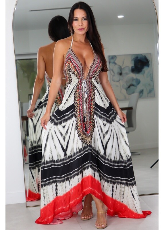 3037 Multi Color Stone Dress