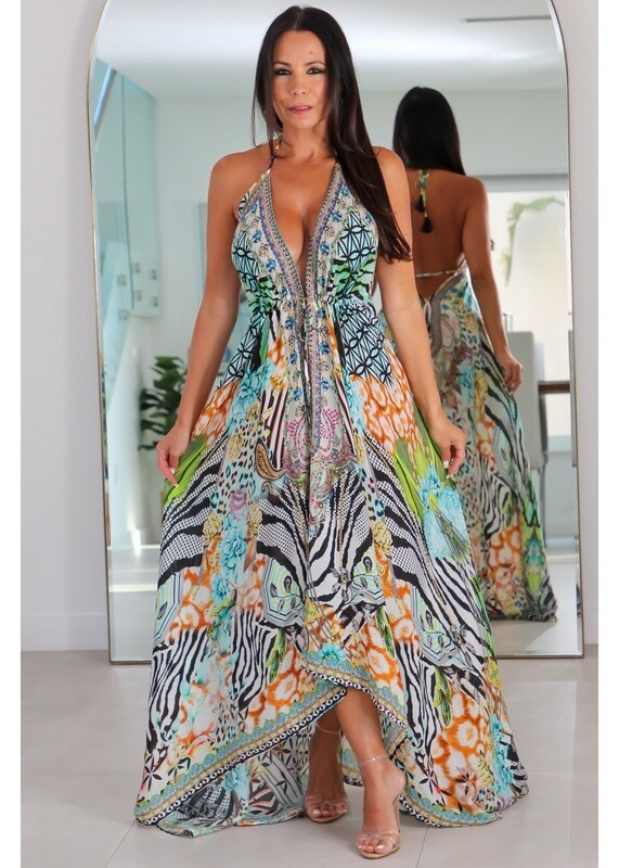 4036 Multi Color Stone Dress