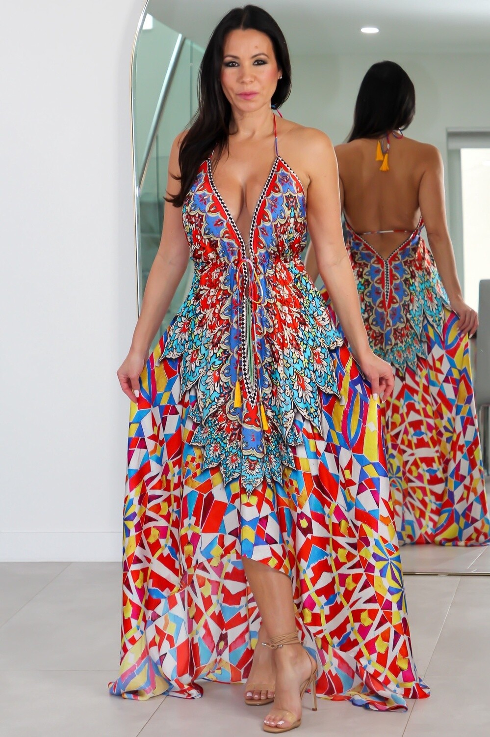8020 Multi Color Stone Dress