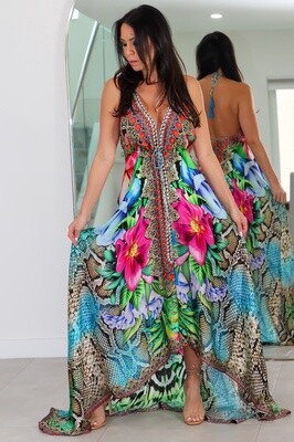 8028 Multi Color Stone Dress